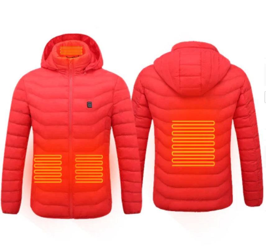 New Heated Jacket Coat USB Electric Jacket Cotton Coat Heater Thermal Clothing Heating Vest Men'S Clothes Winter