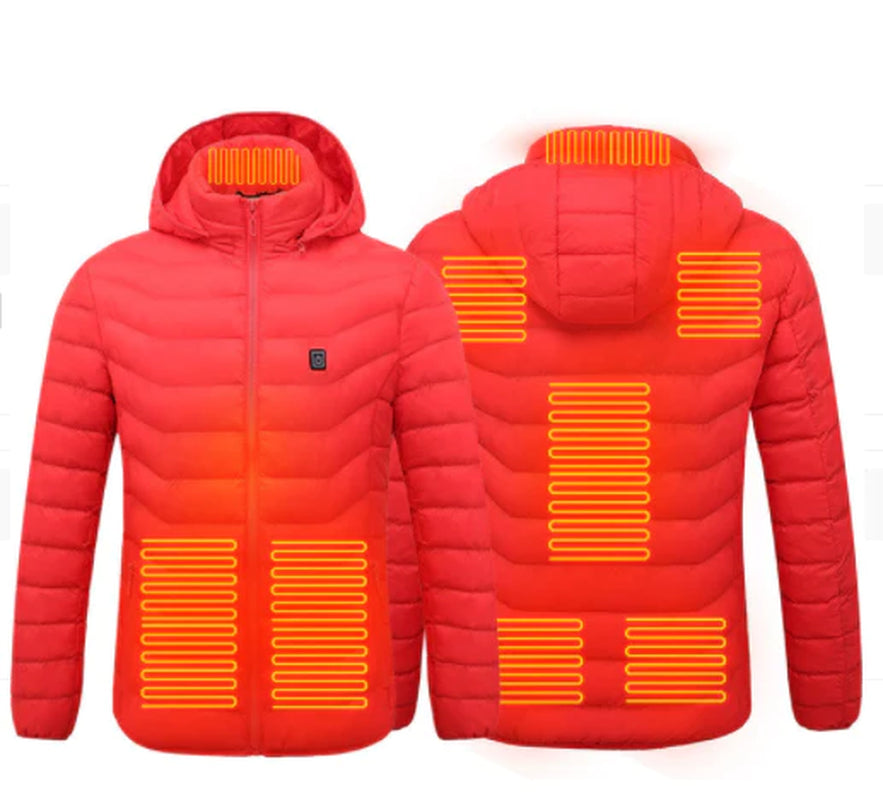 New Heated Jacket Coat USB Electric Jacket Cotton Coat Heater Thermal Clothing Heating Vest Men'S Clothes Winter